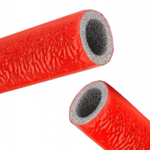 IZOLACJA OTULINA NA RURĘ PEX MIEDZIANĄ FI 28/6mm CZERWONA W KRĘGU KRĄG 10m