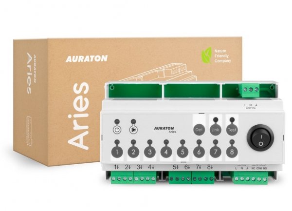 AURATON ARIES BEZPRZEWODOWA LISTWA STERUJĄCA SIŁOWNIKAMI STEROWNIK