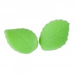 Listki cukrowe średnie JASNOZIELONE na tort 20szt