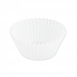 Papilotki Cupcake Polka podst. 50/40 h - BIAŁE 10szt