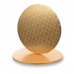 Podkład Angielski Podstawka pod Tort Okrągły Gruby (12mm) ZŁOTY 30cm