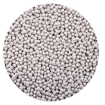 Cukrowe PEREŁKI włoskie na tort SREBRNE 2mm 50g