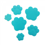 Dekoracja cukrowa PSIE ŁAPKI niebieskie 6 szt. Psi Patrol