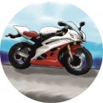 Opłatek okrągły MOTOR śr. 20cm