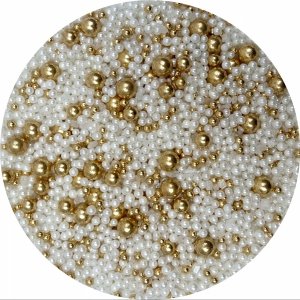 Posypka cukrowa CROWN DUST 100 g – elegancka złoto-różowa dekoracja do tortów