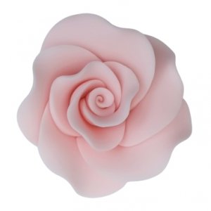 Cukrowa Róża Max 1 szt. różowa pastelowa