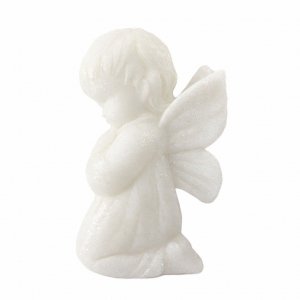 ANIOŁEK dziewczynka na tort - dekoracja cukrowwa Chrzest Komunia 6 cm (10szt)