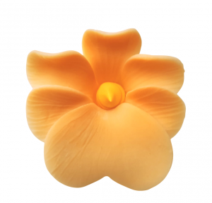 Miltonia kwiat cukrowy na tort 5cm herbaciany 1szt