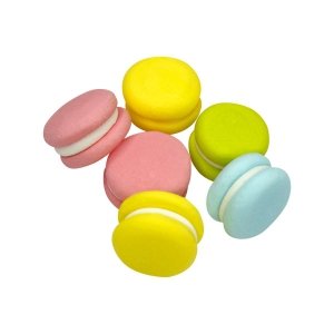 Dekoracja Makaroniki Cukrowe 6szt PASTELOWE Kolorowe