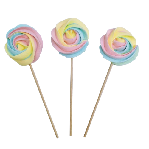 Lizaki Bezowe Kolorowy MIX – Dekoracja na Tort i Deser | 3 sztuk | Hokus