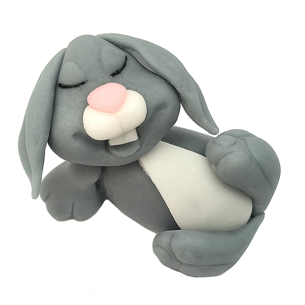 Figurka cukrowa na tort ZAJĄCZEK wielkanoc 1szt