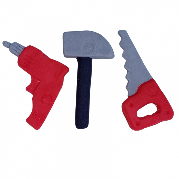 Dekoracja cukrowa na tort narzędzia ZESTAW MAJSTERKOWICZ 3 szt