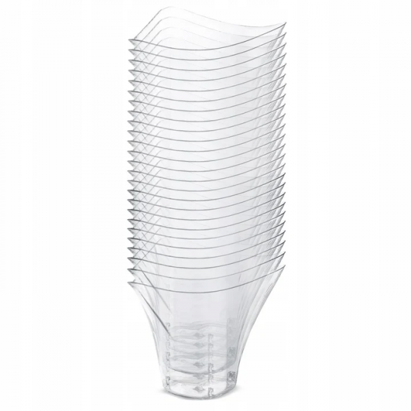 Pucharki do Deserów Monoporcji 100ml 25szt Pojemniki Plastikowe Wielorazowe