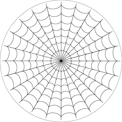 Opłatek na tort Halloween Pajęczyna 20cm 1 szt.