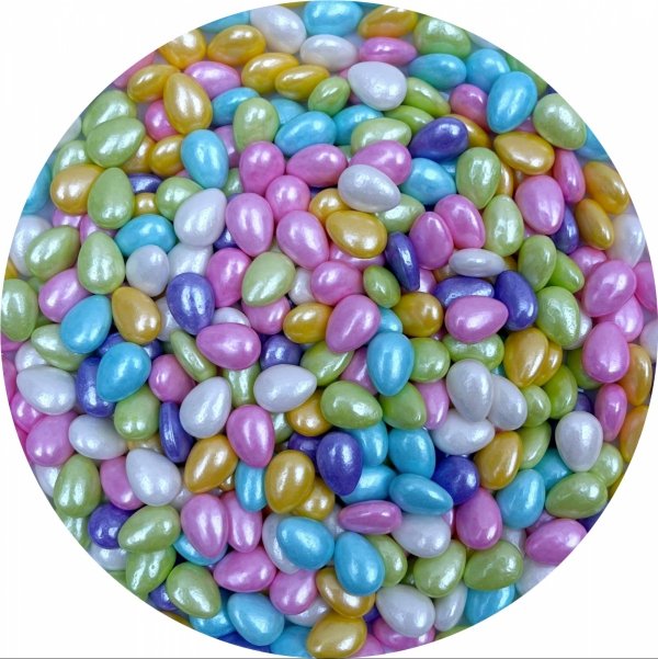 Posypka Cukrowa Colourful Eggs 100g Kolorowe Jajeczka Wielkanocne 12mm 