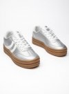 Espadryle damskie eleganckie w kolorze Silver