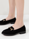 Damskie Loafersy EVANA BLACK – Klasyczna Czerń z Eleganckim Akcentem