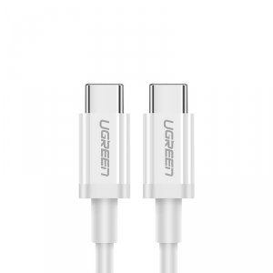 Kabel przewód USB-C - USB-C PD QC AFC 0.5m - biały