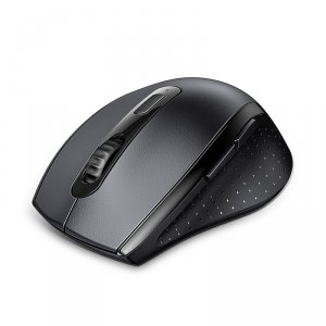 Myszka bezprzewodowa ergonomiczna optyczna 5 przycisków 1600 DPI - czarna