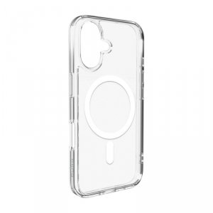 Etui pokrowiec case na iPhone 17 Lite Mag MagSafe - przezroczyste biały pierścień