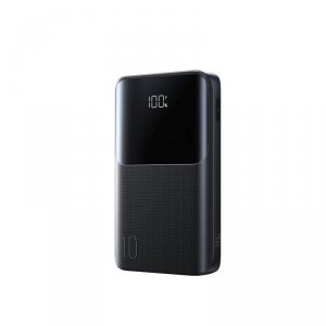 Powerbank 10000mAh 22.5W USB-A USB-C z wyświetlaczem JR-QP191 Mini - czarny