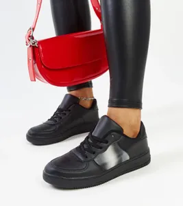 Czarne sneakersy na platformie Asmarina