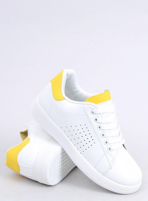 Trampki damskie biało-żółte LV101P YELLOW