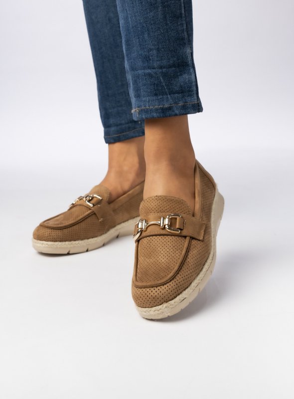 Damskie Mokasyny – Camel LARISA CAMEL