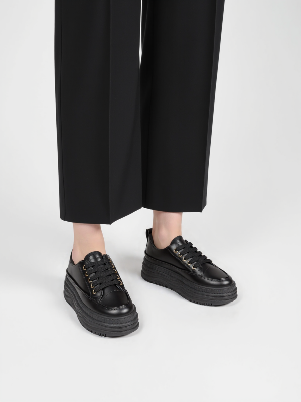 Damskie Sneakersy PLATFORMIA – Black