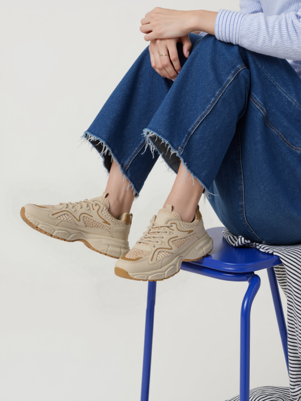 Damskie Sneakersy STELLAR – Beige