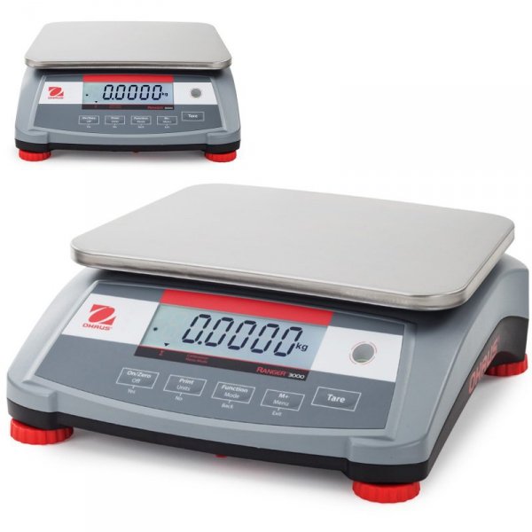 Waga stołowa przemysłowa kompaktowa elektroniczna RANGER 3000 6kg / 0.2g - OHAUS R31P6