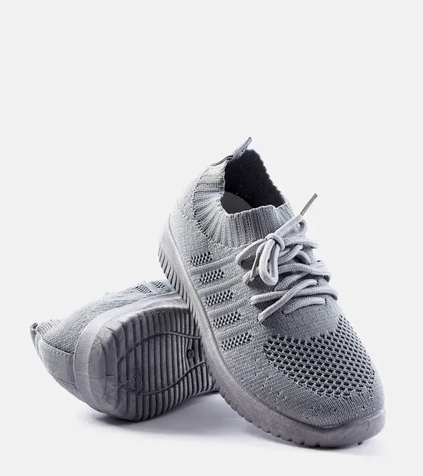 Szare dziecięce sneakersy Omaha