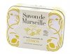 Lemon Marseille Soap Bar in Metal Box, Alepia, 100 g