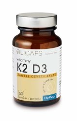 OLICAPS K2 D3, ForMeds, Vitamins K2 D3, 60 capsules