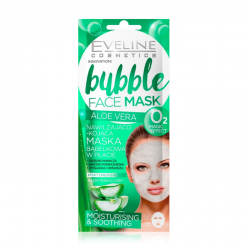 Eveline Bubble Face Maska bąbelkowa w płacie nawilżająco-kojąca Aloe Vera 1szt