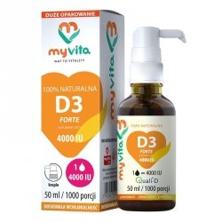Vitamin D3 4000iu 600 servings, Drops, MyVita, 50ml