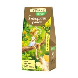 Herbata ziołowo-owocowa „IMBIROWY PORANEK” Lovare, 20 piramidek po 1,8g