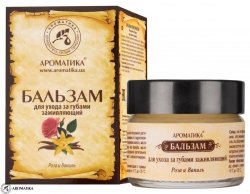 Lip Balm Rose and Vanilla, 100% Natural, Aromatika