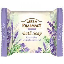 Bath Soap Lavender with flaxseed oil, Green Pharmacy