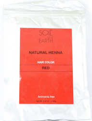Natural Henna Red, Soil & Earth, 100g