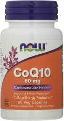 Coenzyme Q10 60 mg, Now Foods, 60 capsules