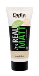DELIA It`s Real Matt Podkład matujący odżywczo-nawilżający 101 Porcelain 30 ml