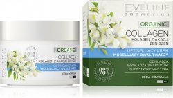 EVELINE Organic Collagen Liftingujący krem modelujący owal twarzy - cera dojrzała 50 ml