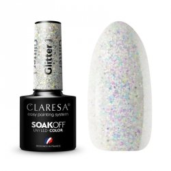 CLARESA Lakier hybrydowy do paznokci GLITTER - 1  5g