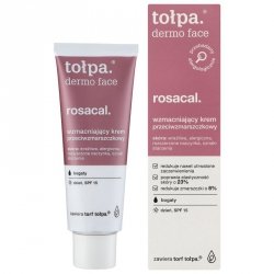TOŁPA Dermo Face Rosacal Wzmacniający Krem przeciwzmarszczkowy SPF15 na dzień - bogaty 40 ml