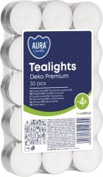 BISPOL Aura Candles Podgrzewacze Deko Premium 1 op.-30 sztuk