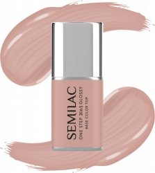 SEMILAC One Step Glossy 3in1 Lakier hybrydowy do paznokci S210 French Beige 7 ml