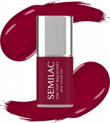SEMILAC One Step Glossy 3in1 Lakier hybrydowy do paznokci S570 Dark Raspberry 7 ml