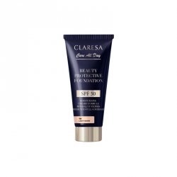 CLARESA Beauty Protective Foundation Nawilżający podkład z filtrem SPF 50 1W Light Warm 30 ml