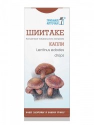 Grzyb Shiitake (Lentinus edodes), Krople 100 ml